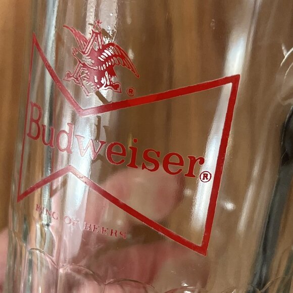 Vintage 5-5/8"H Budweiser King Of Beers Glass Mug Heavy - Picture 9 of 11
